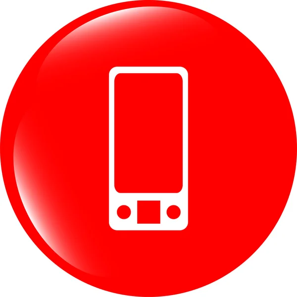 Multimedia smart phone icon, button, graphic design element — Stock Photo, Image