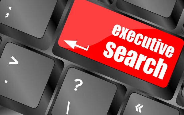 Executive search button on the keyboard close-up, raster — Stock Photo, Image