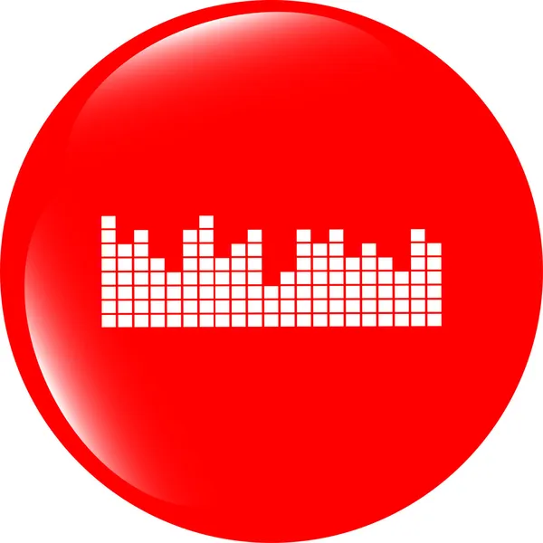 Sound round web glossy icon — Stock Photo, Image