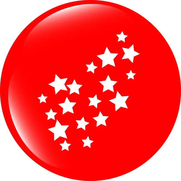 Estrelas definidas no botão web (ícone) isolado no branco — Fotografia de Stock