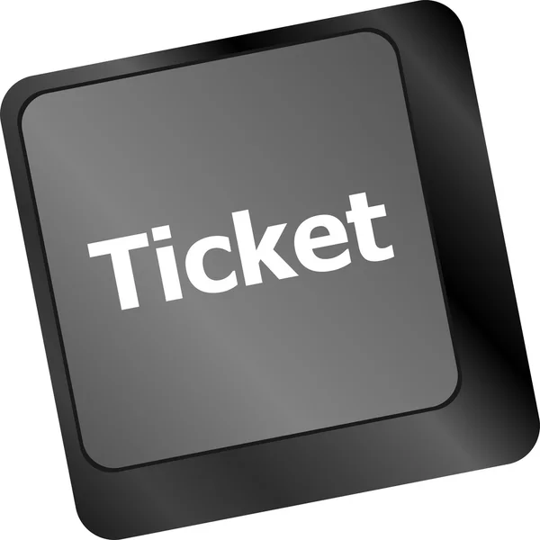 Buy tickets computer keyboard key — Stock Photo, Image