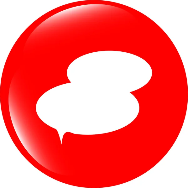 Speech bubble web app button icon — Stock Photo, Image