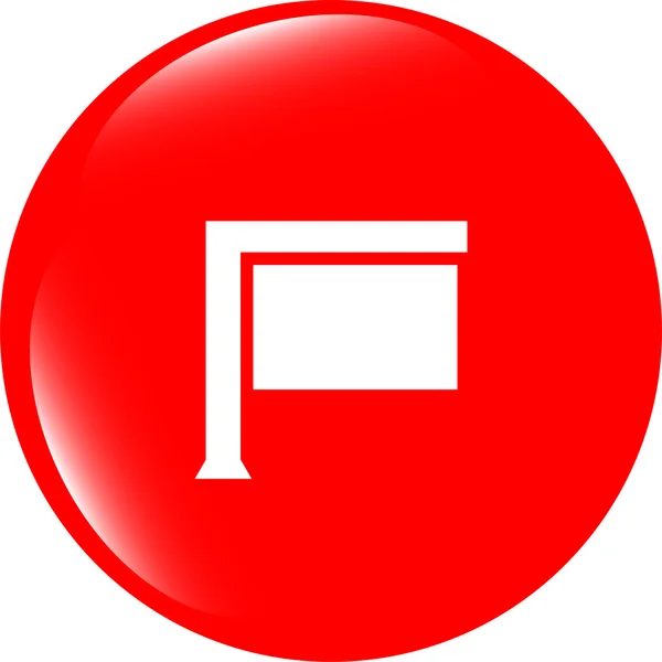 Signo de tablero en el icono web, botón aislado en blanco — Foto de Stock