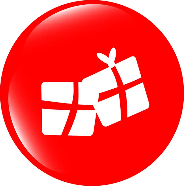 Web εικονίδιο με κουτιά δώρων που, έννοια διακοπών — Φωτογραφία Αρχείου