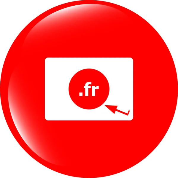 Domain FR-Zeichen-Symbol. Top-Level-Domain-Symbol — Stockfoto