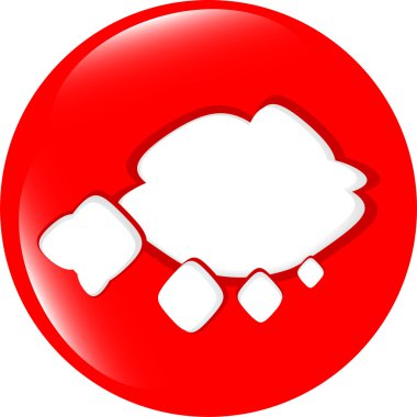 soyut bulut ağ simgesi, beyaz üzerine izole edilmiş düğme