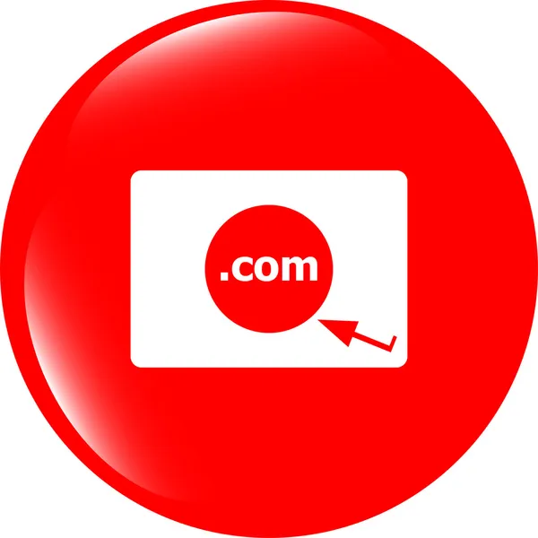 Domain COM-Zeichen-Symbol. Top-Level-Domain-Symbol — Stockfoto