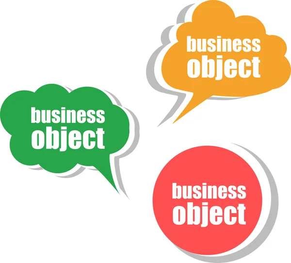 Business-objektet. uppsättning av dekaler, etiketter, märken. mall för infographics — Stockfoto