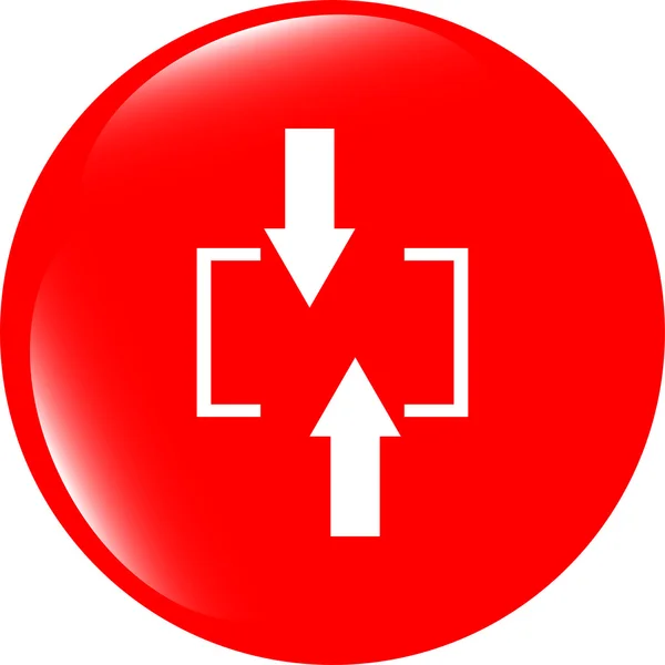 Flecha establecida en el icono web (botón ) — Foto de Stock