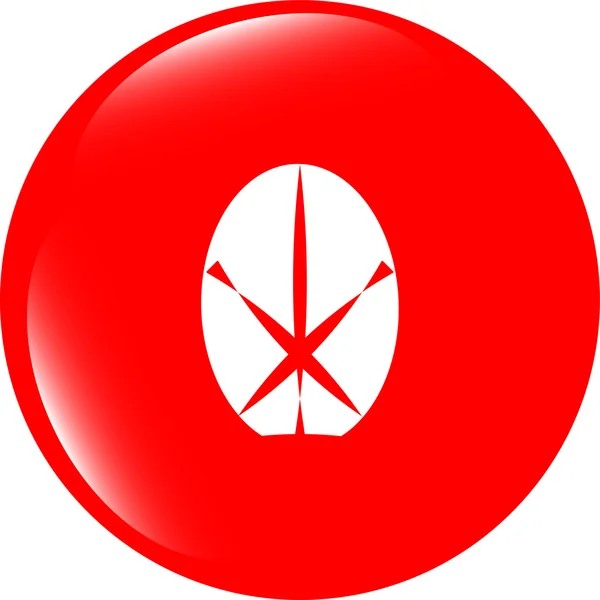 イースターエッグサインのアイコン。イースターの伝統のシンボル — ストック写真