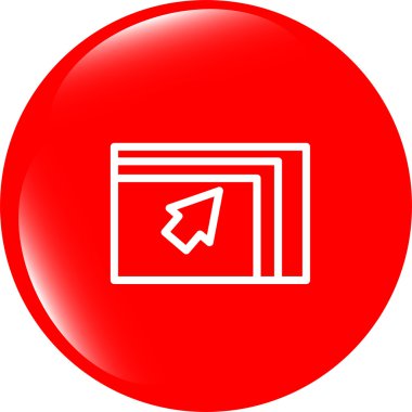 Haritası beyaz üzerine izole edilmiş olan dizin simgesi web düğmesi