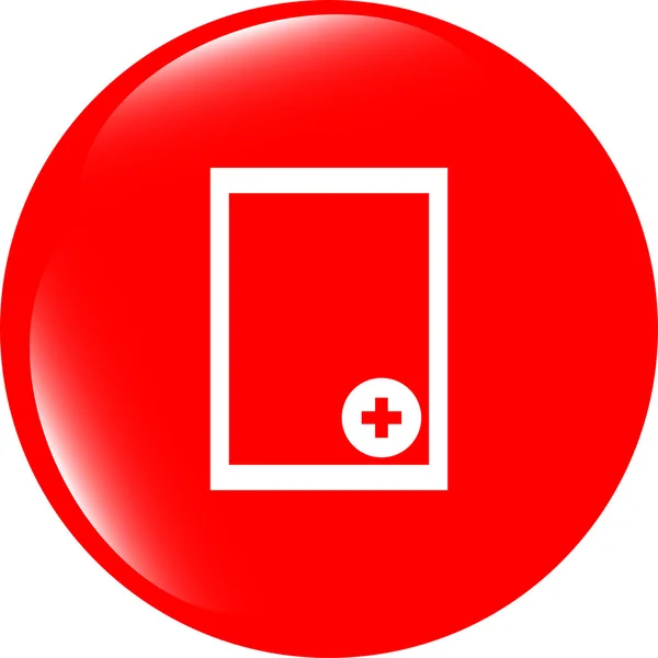Signo de archivo de texto icono. Añadir símbolo de documento de archivo. Sitio web moderno de UI —  Fotos de Stock