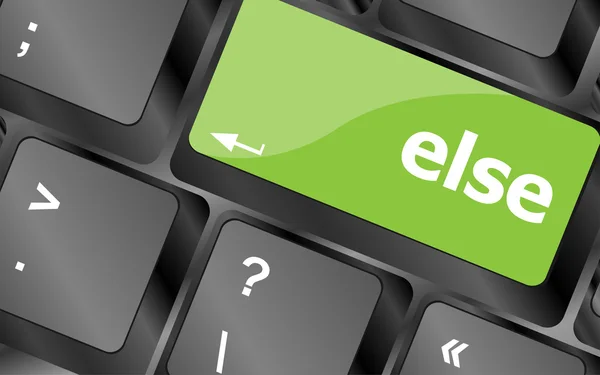 Else button on computer pc keyboard key — Stock Photo, Image