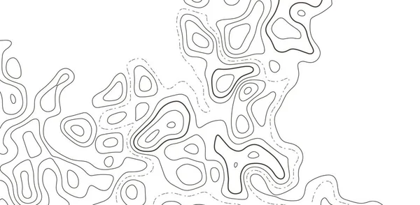 Mapa topograficzna abstrakcyjne tło. Zarys krajobrazu kartograficznego. Topograficzna mapa pomocy na białym tle. Nowoczesny design okładki z falistymi liniami. Ilustracja wektora z obrysem mapy pogody. — Wektor stockowy