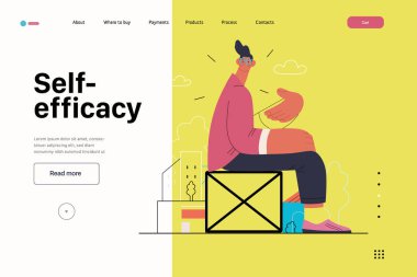 Başlangıç illüstrasyonu, web sitesi iniş şablonu. Yeni iş kurma kavramı
