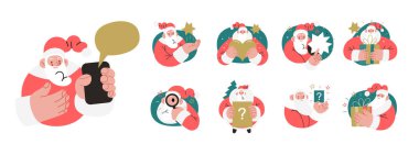 Web Noel Baba - kurumsal web sitesi için simgeler.