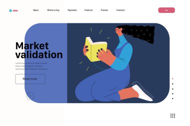 Başlangıç illüstrasyonu, web sitesi iniş şablonu. Yeni iş kurma kavramı