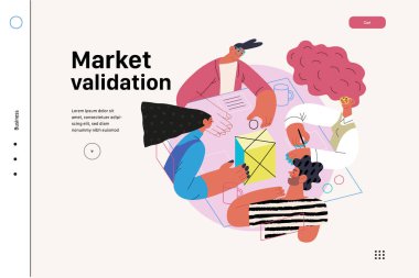 Başlangıç illüstrasyonu, web sitesi iniş şablonu. Yeni iş kurma kavramı