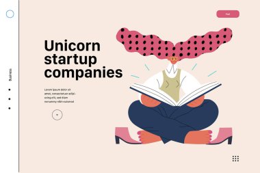 Başlangıç illüstrasyonu, web sitesi iniş şablonu. Yeni iş kurma kavramı