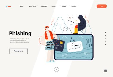 Teknoloji Memphis illüstrasyonu. Yaratıcı iniş web sayfası şablonu