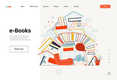 Teknoloji Memphis illüstrasyonu. Yaratıcı iniş web sayfası şablonu