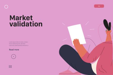 Başlangıç illüstrasyonu, web sitesi iniş şablonu. Yeni iş kurma kavramı