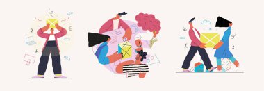 Başlangıç illüstrasyonları seti. Yeni iş kurma kavramı