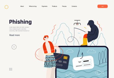 Teknoloji Memphis illüstrasyonu. Yaratıcı iniş web sayfası şablonu