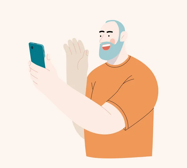People Portraits - Telefongespräche mit Menschen — Stockvektor