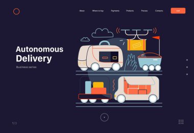 Teknoloji Memphis illüstrasyonu. Yaratıcı iniş web sayfası şablonu