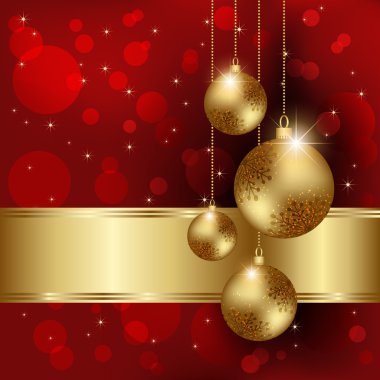parlak Noel kristal küre tebrik kartı