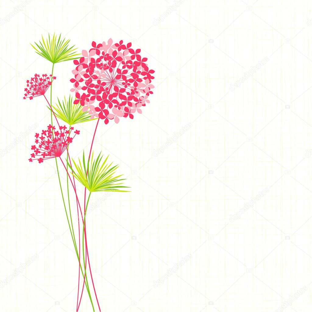 Springtime Hydrangea Flower Background