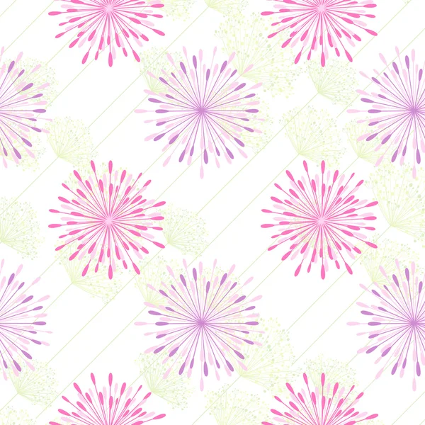 Fondo de patrón inconsútil de flor colorida — Vector de stock