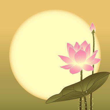 oryantal mid Sonbahar Festivali lotus çiçeği
