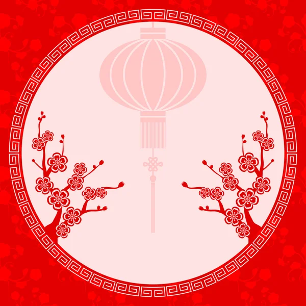 Lanterne chinoise orientale Illustration — Image vectorielle