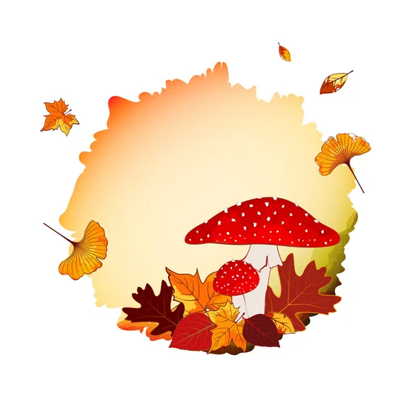 カラフルな秋の背景 — ストックベクタ