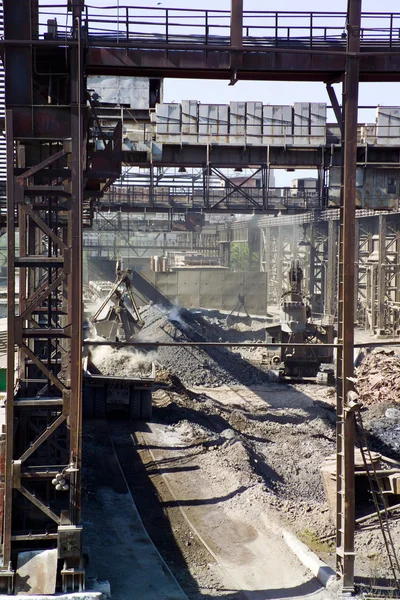 Industriële zone in de metallurgie — Stockfoto