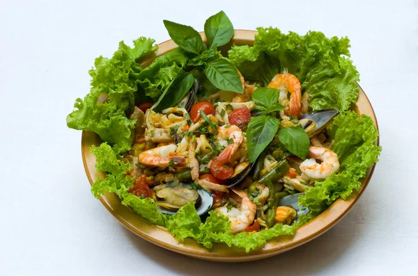 Seafood sallad — Stockfoto