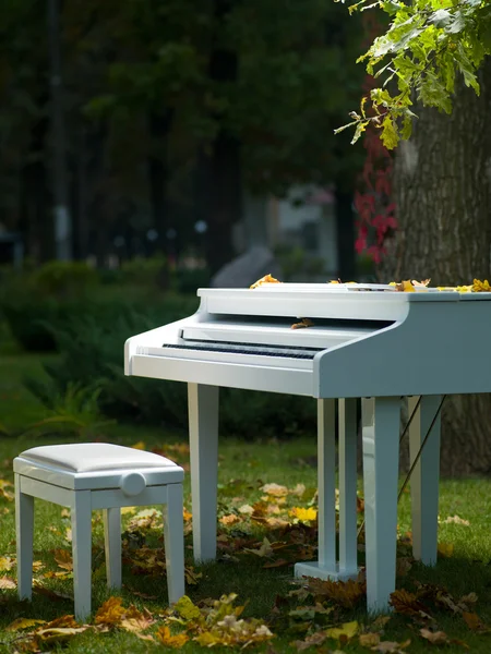 Klavier im Park — Stockfoto