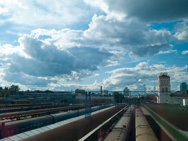 Järnvägsstationen i kiev — Stockfoto