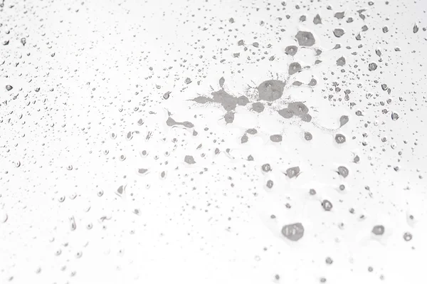 Drops of water on glass — Stock Photo, Image