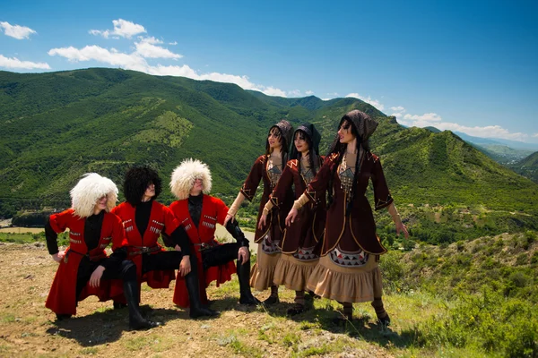 조지아 erisioni의 국가 노래와 춤 종합적 효과 로열티 프리 스톡 사진