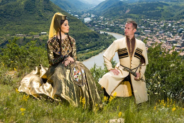 Conjunto Nacional de Canción y Danza de Georgia Erisioni — Foto de Stock