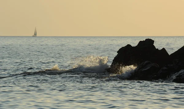 해 가 지는 바다 — 스톡 사진