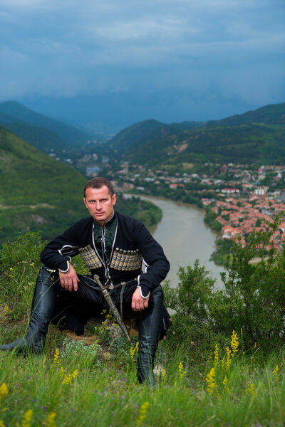 Man in Georgian national dress. 