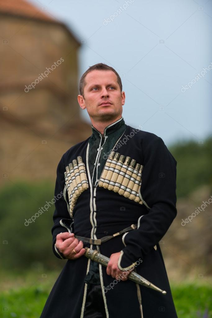 Man in Georgian national dress. Stock Photo by ©fotoluxstudio 51775207