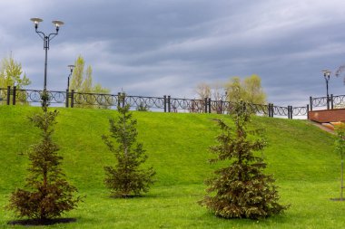 Kiev şehrindeki Natalka eğlence parkı. Ukrayna