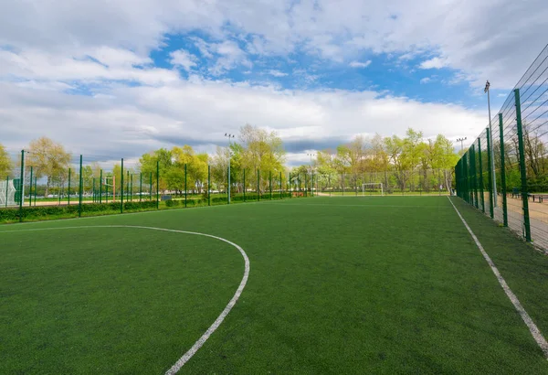 Fotbollsplan Fritidspark Staden Kiev Ukraina — Stockfoto