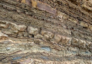 Doğal bir taşın yapısının görüntüsü.