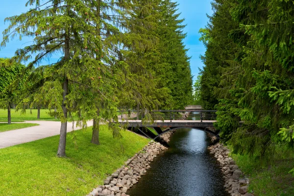 Rio Ponte Parque Recreação — Fotografia de Stock